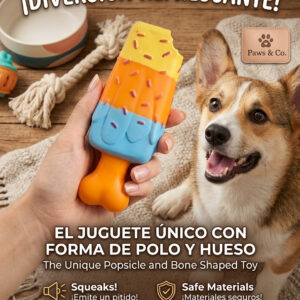 JUGUETES MASCOTAS PUPPY & CO. HELADO NARANJA, AMARILLO Y AZUL