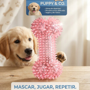 JUGUETES MASCOTAS PUPPY & CO. HUESO ROSA